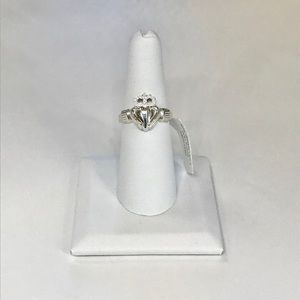 New Sterling Silver Claddagh Ring size 6.75